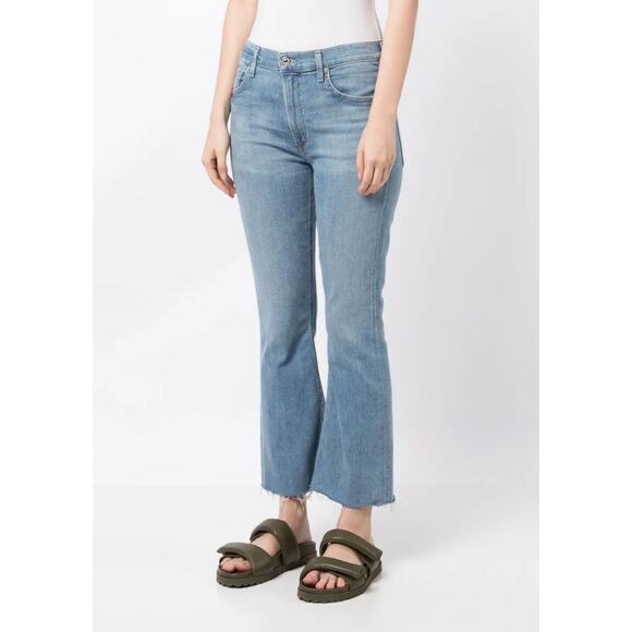 CITIZENS OF HUMANITY NWOT Isola Crop Bootcut Jeans Pixie Midrise Sz 32 $238 MSRP - Picture 14 of 14